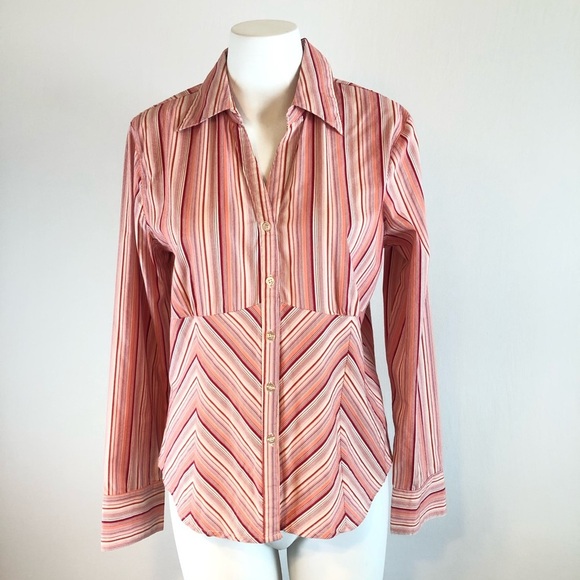 Tailor B. Moss Stretch Strip Button Down - Picture 1 of 8